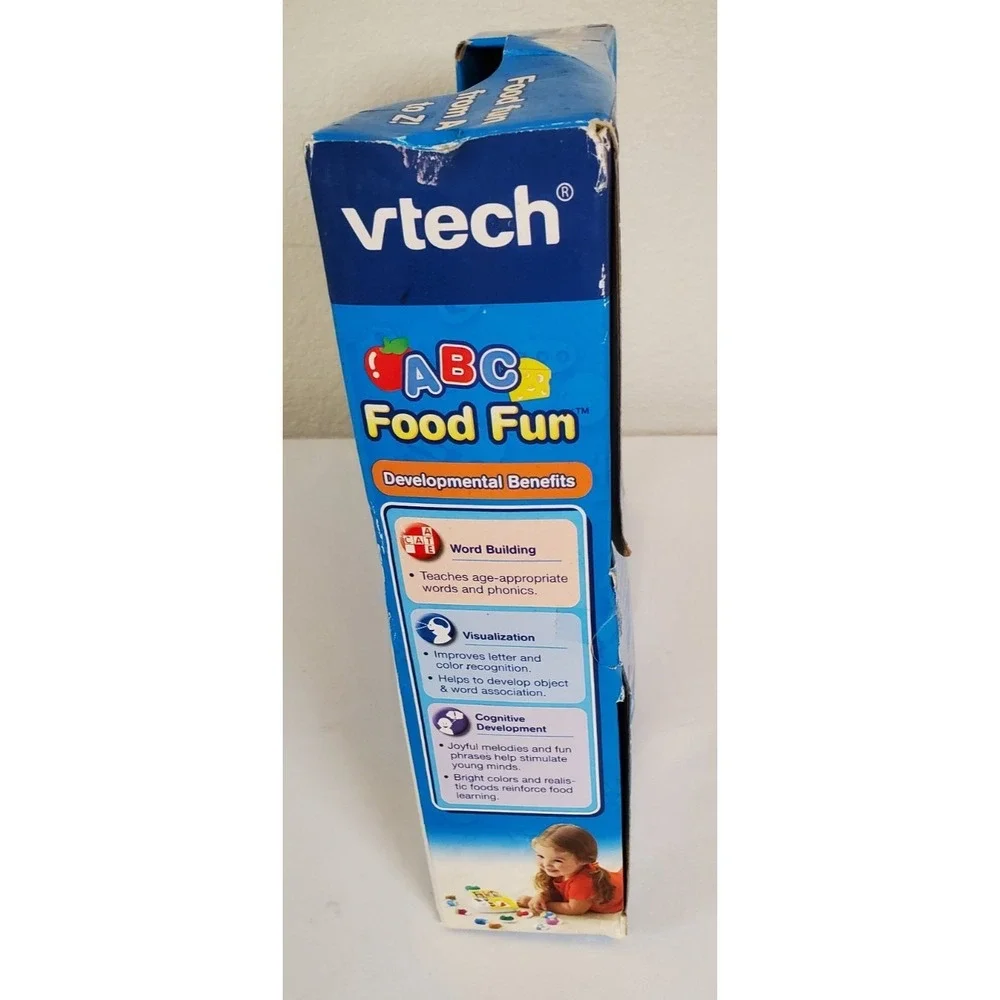 VTech ABC Food Fun Magnetic Learning Phonics & Letters Colors Words Food - New